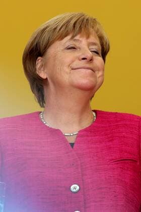 22.09.2017, Heppenheim, DEU, Wahlkampfveranstaltung der CDU mit Bundeskanzlerin Angela Merkel auf dem Parkhof in Heppenheim