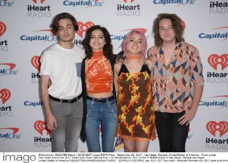 September 22, 2017 - Las Vegas, Nevada, United States of America - Music group Hey Violet attend the 2017 iHeartradio Music Festival Day 1 on September22, 2017 at the T-Mobile Arena in Las Vegas, Nevada Las Vegas United States of America - ZUMAt114 20170922_zap_t114_017 Copyright: xMarcelxThomasx