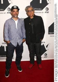 September 22, 2017 - New York, New York, U.S. - GOTHAM CHOPRA and his father DEEPAK CHOPRA attend the Religion of Sports Season Two Premiere at the TriBeCa TV Festival. New York U.S. - ZUMAk03_ 20170922_zaf_k03_149 Copyright: xNancyxKaszermanx