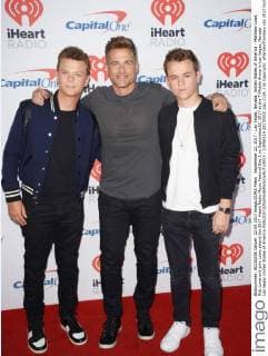 September 22, 2017 - Las Vegas, Nevada, United States of America - Matthew Lowe, Rob Lowe and john Lowe attend the 2017 iHeart Radio Music Festival Day 1 on September22, 2017 at the T-Mobile Arena in Las Vegas, Nevada Las Vegas United States of America - ZUMAt114 20170922_zap_t114_116 Copyright: xMarcelxThomasx