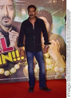 India: Trailer launch of film Golamaal Returns Bollywwod film actor Ajay Devgn present at his upcoming film Golmaal Returns trailer launch at PVR, andheri in Mumbai.  AzharxKhan