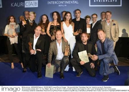 Gruppenbild der Preisträger bei der Verleihung des 6. Deutschen Schauspielerpreises 2017 im Zoo Palast. Berlin, 22.09.2017 Foto:xF.xKernx xFuturexImage