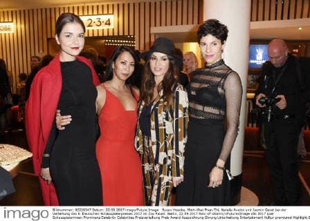 Susan Hoecke, Minh-Khai Phan-Thi, Natalia Avelon und Jasmin Gerat bei der Verleihung des 6. Deutschen Schauspielerpreises 2017 im Zoo Palast. Berlin, 22.09.2017 Foto:xF.xKernx xFuturexImage