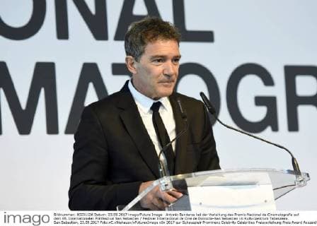 Antonio Banderas bei der Verleihung des Premio Nacional de Cinematografia auf dem 65. Internationalen Filmfestival San Sebastian Festival Internacional de Cine de Donostia-San Sebastian im Kulturzentrum Tabakalera. San Sebastian, 23.09.2017 Foto:xC.xNiehausx xFuturexImage