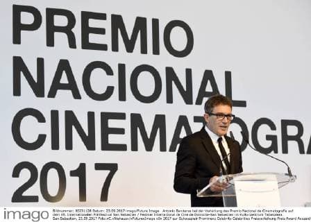 Antonio Banderas bei der Verleihung des Premio Nacional de Cinematografia auf dem 65. Internationalen Filmfestival San Sebastian Festival Internacional de Cine de Donostia-San Sebastian im Kulturzentrum Tabakalera. San Sebastian, 23.09.2017 Foto:xC.xNiehausx xFuturexImage
