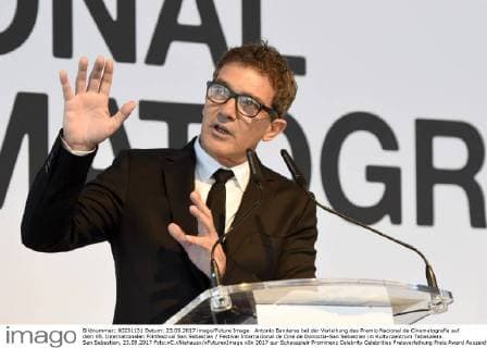 Antonio Banderas bei der Verleihung des Premio Nacional de Cinematografia auf dem 65. Internationalen Filmfestival San Sebastian Festival Internacional de Cine de Donostia-San Sebastian im Kulturzentrum Tabakalera. San Sebastian, 23.09.2017 Foto:xC.xNiehausx xFuturexImage
