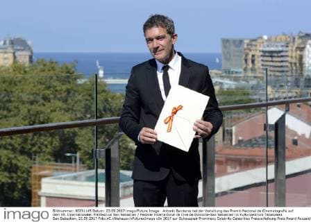 Antonio Banderas bei der Verleihung des Premio Nacional de Cinematografia auf dem 65. Internationalen Filmfestival San Sebastian Festival Internacional de Cine de Donostia-San Sebastian im Kulturzentrum Tabakalera. San Sebastian, 23.09.2017 Foto:xC.xNiehausx xFuturexImage