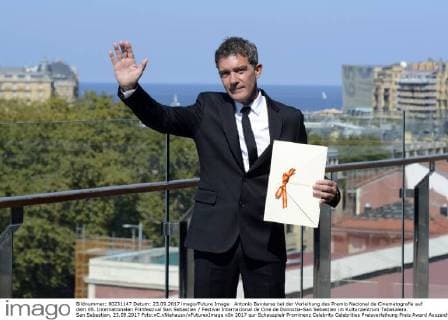 Antonio Banderas bei der Verleihung des Premio Nacional de Cinematografia auf dem 65. Internationalen Filmfestival San Sebastian Festival Internacional de Cine de Donostia-San Sebastian im Kulturzentrum Tabakalera. San Sebastian, 23.09.2017 Foto:xC.xNiehausx xFuturexImage