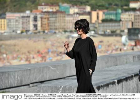Paz Vega receives JAEGER LECOULTRE award during the photocall of the film ALANIS in the 65th San Sebastian International Film Festival on September 23 2017 in San Sebastian Spain Cordon Press  JosexIgnacioxUnanue 65 Festival Internacional de Cine de San Sebastian