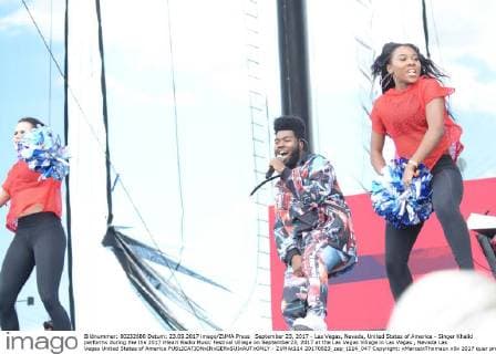 September 23, 2017 - Las Vegas, Nevada, United States of America - Singer Khalid performs during the the 2017 iHeart Radio Music Festival Village on September23, 2017 at the Las Vegas Village in Las Vegas , Nevada Las Vegas United States of America - ZUMAt114 20170923_zap_t114_047 Copyright: xMarcelxThomasx