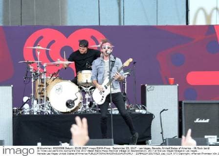 September 23, 2017 - Las Vegas, Nevada, United States of America - Alt Rock band All Time Low performs during the the 2017 iHeart Radio Music Festival Village on September23, 2017 at the Las Vegas Village in Las Vegas , Nevada Las Vegas United States of America - ZUMAt114 20170923_zap_t114_073 Copyright: xMarcelxThomasx