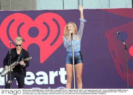 September 23, 2017 - Las Vegas, Nevada, U.S. - Singer KELSEA BALLERINI performs during the the 2017 iHeart Radio Music Festival Village at the Las Vegas Village. Las Vegas U.S. - ZUMAt114 20170923_zap_t114_036 Copyright: xMarcelxThomasx