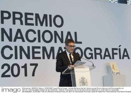 Antonio Banderas bei der Verleihung des Premio Nacional de Cinematografia auf dem 65. Internationalen Filmfestival San Sebastian Festival Internacional de Cine de Donostia-San Sebastian im Kulturzentrum Tabakalera. San Sebastian, 23.09.2017 Foto:xC.xNiehausx xFuturexImage