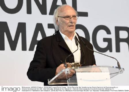 Carlos Saura bei der Verleihung des Premio Nacional de Cinematografia an Antonio Banderas auf dem 65. Internationalen Filmfestival San Sebastian Festival Internacional de Cine de Donostia-San Sebastian im Kulturzentrum Tabakalera. San Sebastian, 23.09.2017 Foto:xC.xNiehausx xFuturexImage