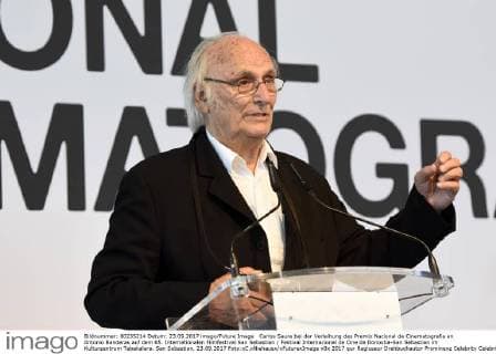 Carlos Saura bei der Verleihung des Premio Nacional de Cinematografia an Antonio Banderas auf dem 65. Internationalen Filmfestival San Sebastian Festival Internacional de Cine de Donostia-San Sebastian im Kulturzentrum Tabakalera. San Sebastian, 23.09.2017 Foto:xC.xNiehausx xFuturexImage