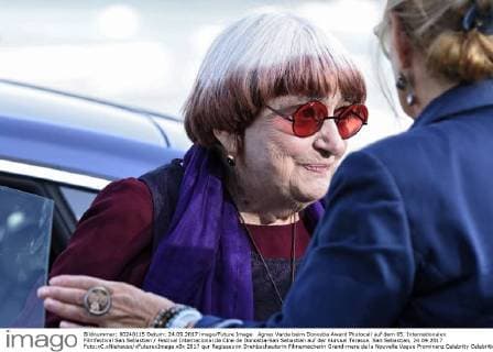 Agnes Varda beim Donostia Award Photocall auf dem 65. Internationalen Filmfestival San Sebastian Festival Internacional de Cine de Donostia-San Sebastian auf der Kursaal Terasse. San Sebastian, 24.09.2017 Foto:xC.xNiehausx xFuturexImage