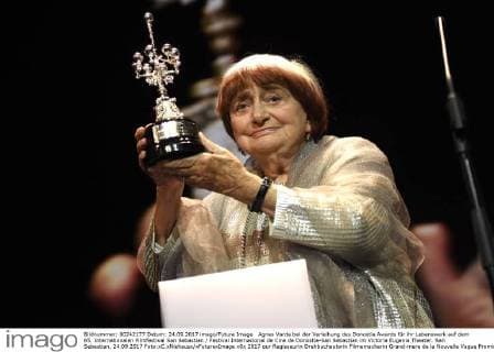 Agnes Varda bei der Verleihung des Donostia Awards für ihr Lebenswerk auf dem 65. Internationalen Filmfestival San Sebastian Festival Internacional de Cine de Donostia-San Sebastian im Victoria Eugenia Theater. San Sebastian, 24.09.2017 Foto:xC.xNiehausx xFuturexImage