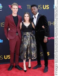 September 26, 2017 - Hollywood, CA, U.S. - 26 September 2017 - Hollywood, California - Logan Shroyer, Hannah Zeile, Niles Fitch. This Is Us Season 2 Premiere held at Neuehouse Hollywood in Hollywood. Photo Credit: AdMedia Hollywood U.S. - ZUMAa123 20170926_zaa_a123_110 Copyright: xBirdiexThompsonx