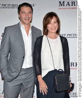 Anne Archer and her son Tommy Davis attend the Los Angeles premiere of Mark Felt at the Writers Guild Theater in Beverly Hills, California on September 26, 2017.  LAP20170926718 CHRISTINExCHEW