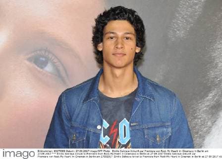 Emilio Sakraya Arrival to Premiere from Rock My Heart in Cinemaxx in Berlin at 27 09 2017