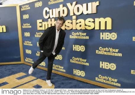Kenneth Cole arrives on the red carpet at the Curb Your Enthusiasm season 9 premiere at SVA Theater on September 27, 2017 in New York City.  NYP20170927137 JOHNxANGELILLO