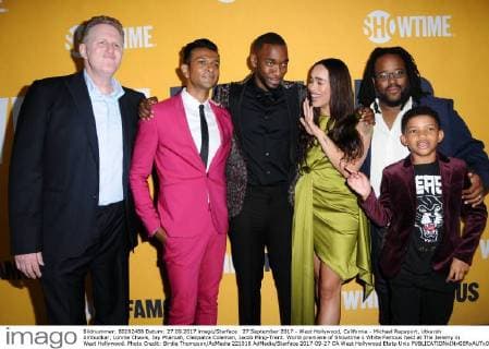 27 September 2017 - West Hollywood, California - Michael Rapaport, Utkarsh Ambudkar, Lonnie Chavis, Jay Pharoah, Cleopatra Coleman, Jacob Ming-Trent. World premiere of Showtime s White Famous held at The Jeremy in West Hollywood. Photo Credit: Birdie Thompson AdMedia 221018 AdMedia Starface 2017-09-27 CA West Hollywood Etats-Unis  Copyright: xAdMediax STAR_221018_012