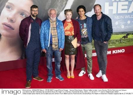 Hanno Olderdissen Dieter Hallervorden Lena Klenke Emilio Sakraya and Johann from Bülow at the Premiere the Cinema Rock My Heart in Cinemaxx Potsdam square Berlin 27 09 2017 Foto:xK.xWernerx xFuturexImage