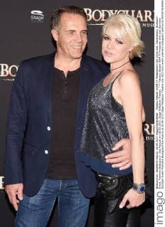 Tatyana Gessler SWR TV Presenter with Jost Germany Stuttgart Event Premiere Bodyguard the Musical at 28 09 2017 Stage Palladium Theatre