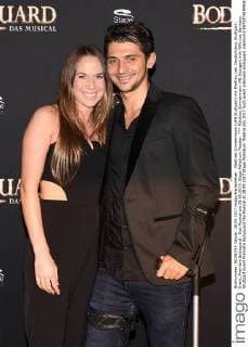 Matthias Zimmermann VfB Stuttgart with Wife Lea Germany Stuttgart Event Premiere Bodyguard the Musical at 28 09 2017 Stage Palladium Theatre
