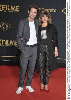 Tom Tykwer Marie Steinmann Benno Fuehrmann Arrival to World premiere from Babylon Berlin in Berlin Ensamble in Berlin at 28 09 2017