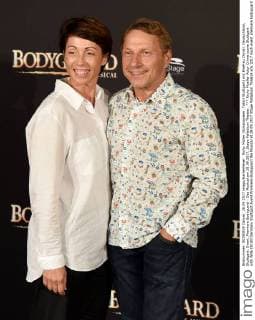 Richy Mueller Actor Crime scene Stuttgart with Wife Christl Germany Stuttgart Event Premiere Bodyguard the Musical at 28 09 2017 Stage Palladium Theatre