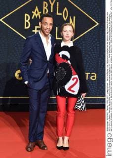 Jerry Hoffmann and Catherine Shaker at the Babylon Berlin Series Premiere at 28 09 2017 in Berlin Babylon Berlin Sky and ARD Series premiere in Berlin 2017