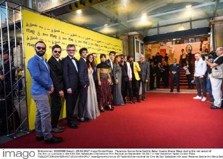 Macarena Garcia Anna Castillo Belen Cuesta Gracia Olayo during the red carpet of the film La LLamada in the 65th San Sebastian International Film Festival on September 28 2017 in San Sebastian Spain Cordon Press  JosexIgnacioxUnanue 65 Festival Internacional de Cine de San Sebastian