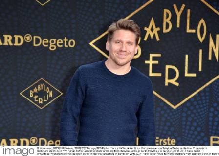 Hanno Koffler Arrival to World premiere from Babylon Berlin in Berlin Ensamble in Berlin at 28 09 2017