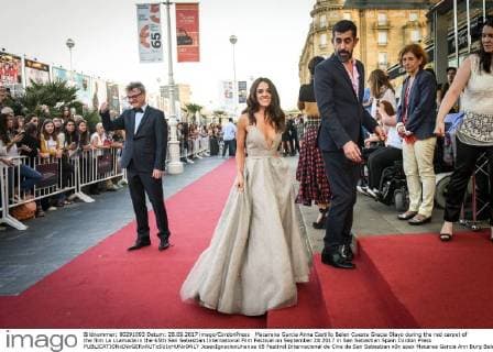 Macarena Garcia Anna Castillo Belen Cuesta Gracia Olayo during the red carpet of the film La LLamada in the 65th San Sebastian International Film Festival on September 28 2017 in San Sebastian Spain Cordon Press  JosexIgnacioxUnanue 65 Festival Internacional de Cine de San Sebastian