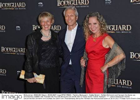 premire Bodyguard Anette Gersch Norbert Schramm and Duchess Iris Caren from Wuerttemberg during the Premiere the Musicals Bodyguard at 28 09 2017 in Stage Apollo Theatre Stuttgart