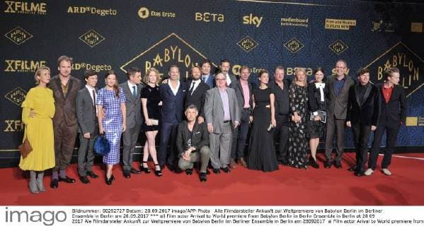 all Film actor Arrival to World premiere from Babylon Berlin in Berlin Ensamble in Berlin at 28 09 2017
