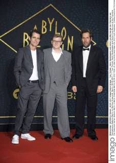 Tom Tykwer Henk Handloegten and Achim from Borries at the Premiere the Television series Babylon Berlin in Berlin Ensemble Berlin 28 09 2017 Foto:xF.xKernx xFuturexImage