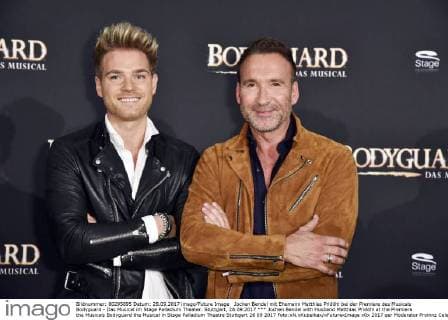 Jochen Bendel with Husband Matthias Pridöhl at the Premiere the Musicals Bodyguard the Musical in Stage Palladium Theatre Stuttgart 28 09 2017 Foto:xN.xKubelkax xFuturexImage