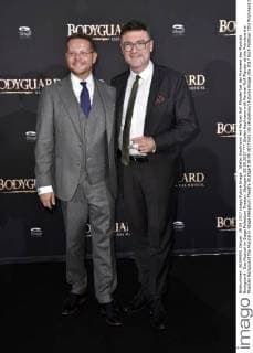 Stefan Kaufmann with Partner Rolf Pfander at the Premiere the Musicals Bodyguard the Musical in Stage Palladium Theatre Stuttgart 28 09 2017 Foto:xN.xKubelkax xFuturexImage