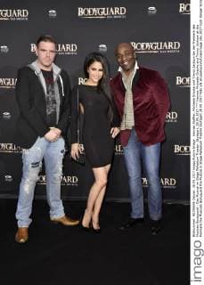 Hannes Michaela Grauke and Trevor Jackson at the Premiere the Musicals Bodyguard the Musical in Stage Palladium Theatre Stuttgart 28 09 2017 Foto:xN.xKubelkax xFuturexImage