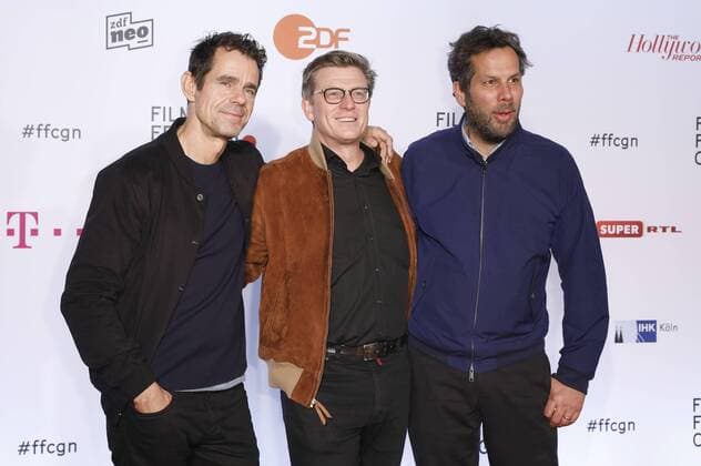 Tom Tykwer Hendrik Handloegten and Achim from Borries at the Premiere from Babylon Berlin on the 27 Film Festival Cologne in Filmpalast Cologne 30 09 2017 Foto:xC.xHardtx xFuturexImage