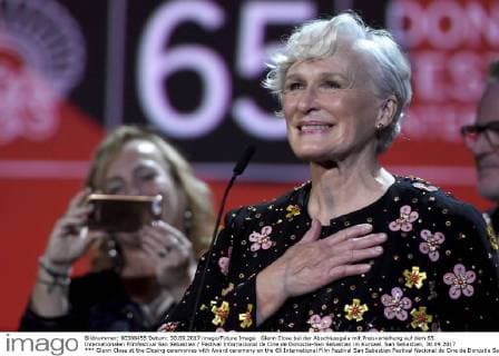 Glenn Close at the Closing ceremonies with Award ceremony on the 65 International Film Festival San Sebastian Festival Nacional de Cine de Donostia San Sebastian in Kursaal San Sebastian 30 09 2017 Foto:xC.xNiehausx xFuturexImage