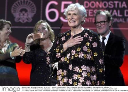 Glenn Close at the Closing ceremonies with Award ceremony on the 65 International Film Festival San Sebastian Festival Nacional de Cine de Donostia San Sebastian in Kursaal San Sebastian 30 09 2017 Foto:xC.xNiehausx xFuturexImage