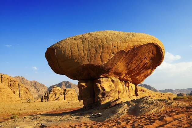 Mushroom Rock Al Wadi RUM Jordan Asia Copyright: imageBROKER/NorbertxEisele-Hein ibxnex04576377.jpg