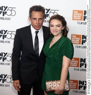 October 1, 2017 - New York, New York, U.S. - Actor BEN STILLER and his daughter ELLA OLIVIA STILLER attend the 55th New York Film Festival premiere of The Meyerowitz Stories held Alice Tully Hall held at Lincoln Center. New York U.S. - ZUMAk03_ 20171001_zaf_k03_031 Copyright: xNancyxKaszermanx