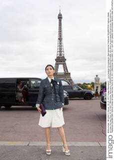 La princesse Sirivannavari Nariratana de Thailande CELEBRITIES Fashion Week arrivees Hermes Paris 02 10 2017 JBAutissier Panoramic 