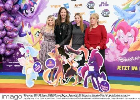 Beatrice Egli Gil Ofarim Anne Desires Maite Kelly at the German premiere from My Little Pony in Zoo Palace in Berlin at 03 10 2017