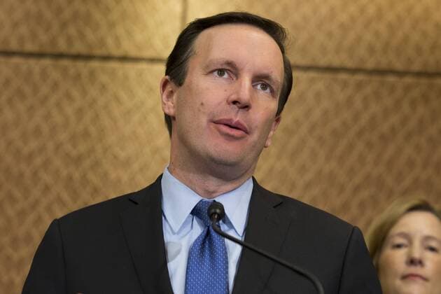 October 3, 2017 - Washington, District Of Columbia, USA - Senator CHRIS MURPHY (D-CT) speaks during a press conference on gun violence held by Senate Democrats at the United States Capitol. The group of lawmakers demanded new legislation to bring forward gun control measures in response to the mass shooting in Las Vegas. Washington USA - ZUMAe113 20171003_zap_e113_106 Copyright: xAlexxEdelmanx