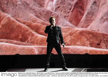 October 3 2017 EUM20171003ESP25 JPG CIUDAD DE MEXICO Music Musica U2 3 de octubre 2017 El grupo irlandes U2 durante su presentacion en el Foro Sol como parte de su gira mundial The Joshua Tree Tour 2017 Foto Agencia EL UNIVERSAL RCC  - ZUMAu78_ 20171003_zaf_u78_098 Copyright: xJorgexSerratosx